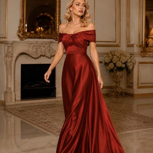satin cloth dress designs PMVFHDE Women's Banquet Dress Fashionable Solid Color Lock Clasp Design Pleated Long Sleeve Formal Dresses For Women Satin Fabric Evening Party Feast Ladies Formal Wear Dark Green