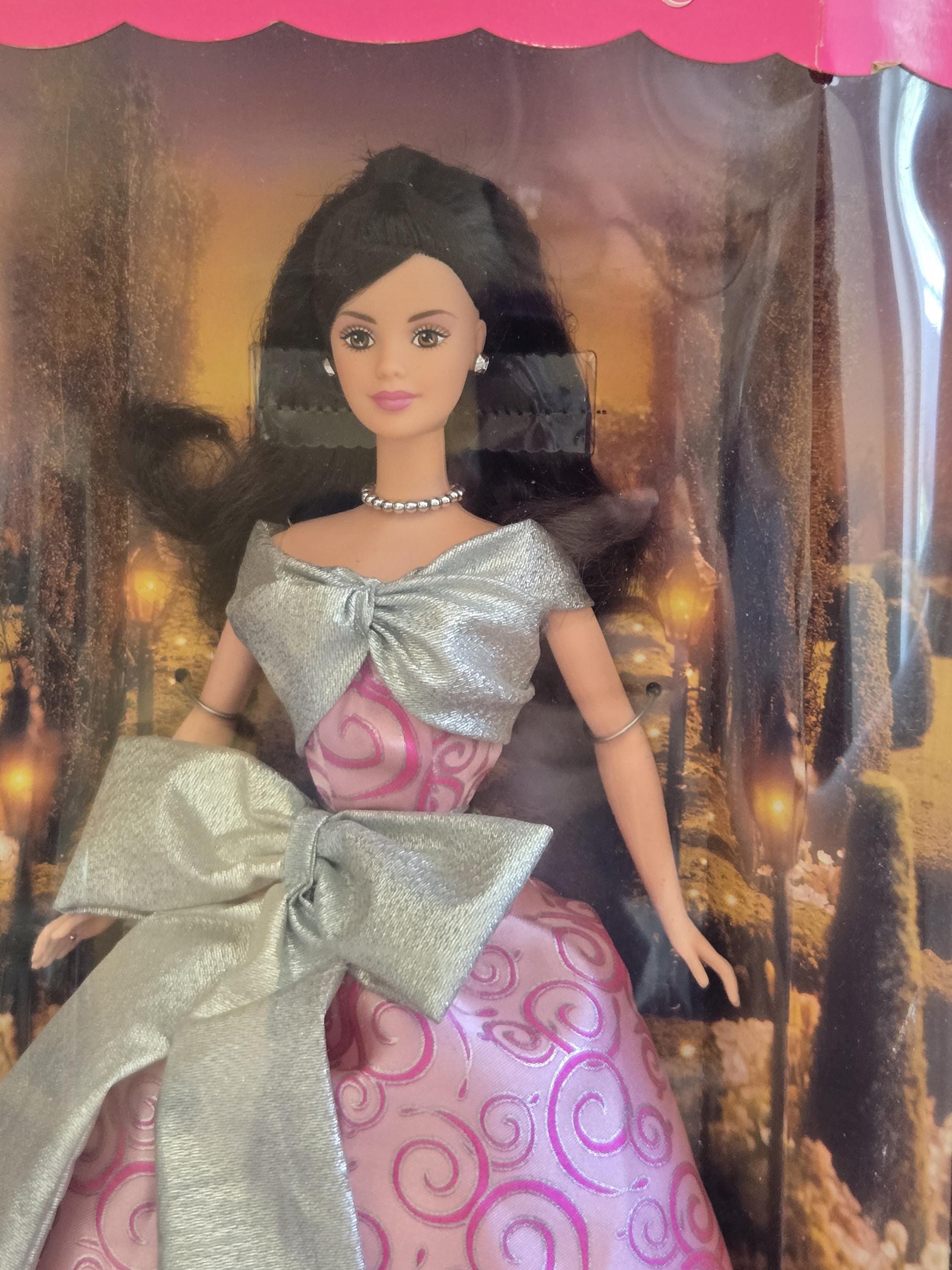 Pink Reflection Barbie 2000 Pink Reflections Barbie Doll Mattel Pink Gown Silver Bow NRFB ...