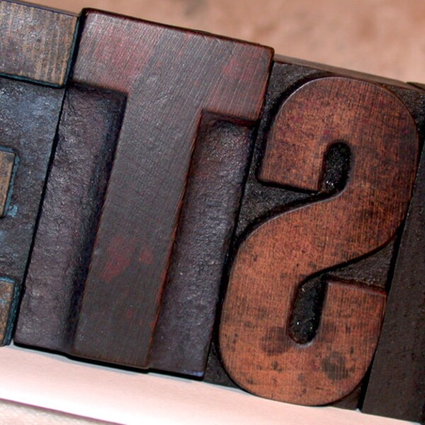 Reserved for Sheila, Letterpress Wooden Letters, Printers Blocks, Antique Letterpress Letters, Mid Century Letters  LindaGeez