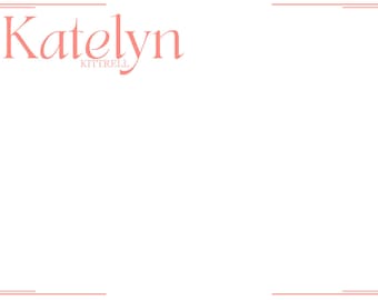 Personalized Name Stationery | Custom Notecards | Elegant Desk Paper | Minimal Monogram Stationery | 7x5 Writing Cards