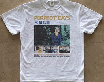 -shirt d'affiche de film Les jours parfaits | T-shirt streetwear japonais Wim Wenders