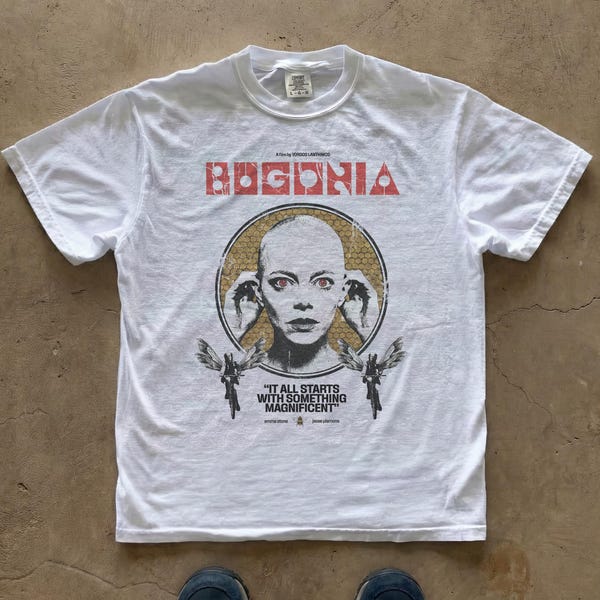 Bugonia Movie Tee, Retro Sci Fi Film Graphic Shirt, Unisex Comfort Colors