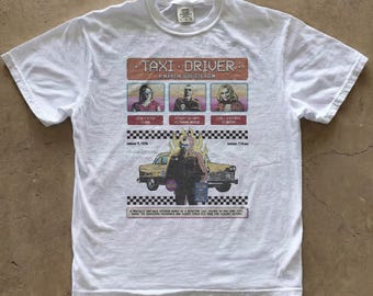 -shirt avec affiche du film Chauffeur de taxi | t-shirt vintage à imprimé Martin Scorsese