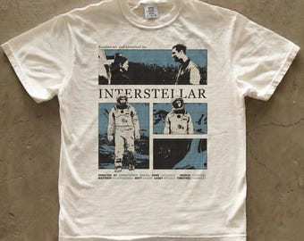 -shirt d'affiche de film interstellaire | T-shirt graphique Comfort Colors