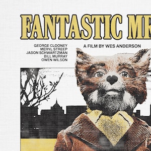 Fantastic Mr Fox-T-shirt, Wes Anderson-shirt, cultfilmshirt, vintage Y2K-T-shirt afbeelding 5