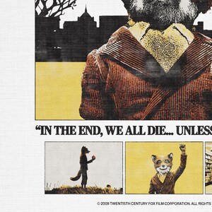 Fantastic Mr Fox-T-shirt, Wes Anderson-shirt, cultfilmshirt, vintage Y2K-T-shirt afbeelding 4