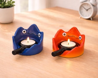 Calcifer Anime Candle Holder Night Light, Howl’s Moving Castle Decor
