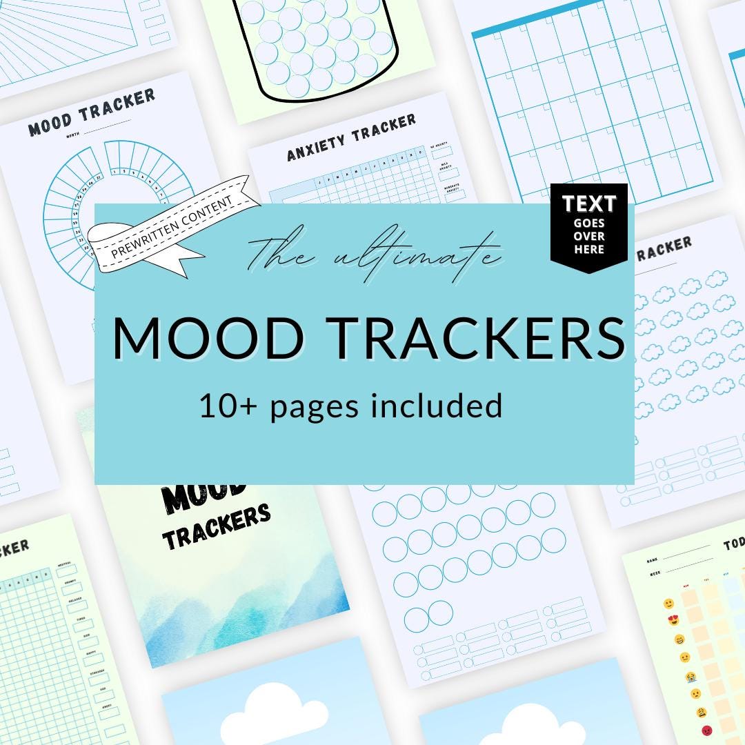 Mood Tracker Planner Printable | Daily Mental Health Journal - Etsy