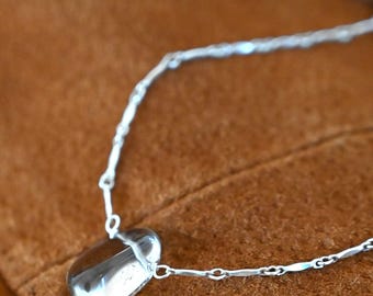 Smoky Quartz Necklace – Sterling Silver Boho Jewelry