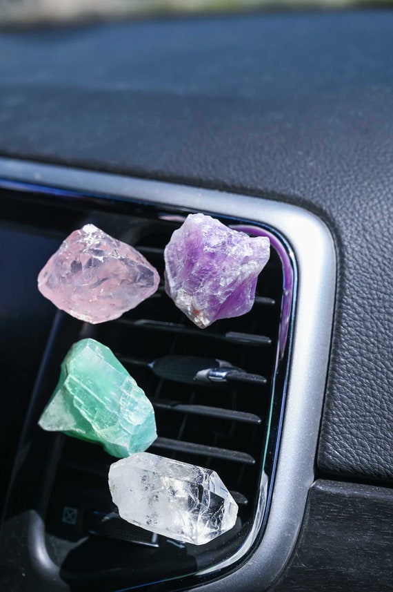 Crystal Car Accessories for Women Car Vent Clip Gemstone Vent Car