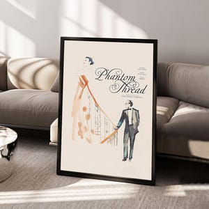 Phantom Thread Classic Canvas Movie Poster, Classic TV Poster, Home Decoration, Aesthetic Wall Decor, Holiday Gifts, Without a frame