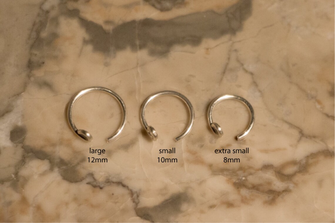 Fake Lip Ring Sterling Silver or 14k Gold Filled ALL SIZES Etsy