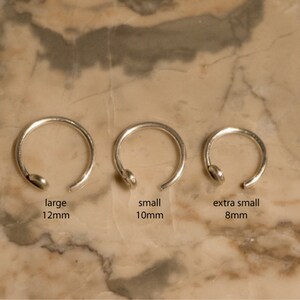 Fake Lip Ring, Lip Cuff, NO PIERCING REQUIRED 18 gauge Thick gold & silver, faux lip ring, faux piercing, body jewelry, Cosplay, Labret image 5