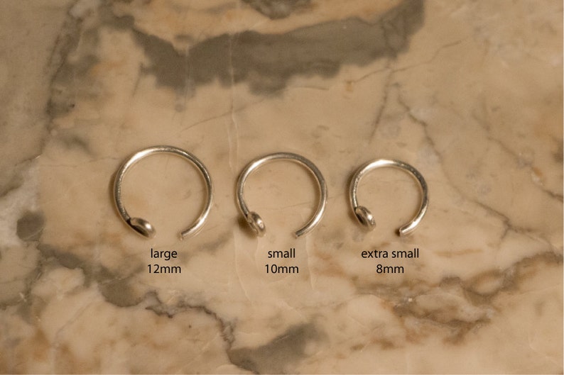 Fake Lip Ring sterling silver or 14k gold filled ALL SIZES Etsy