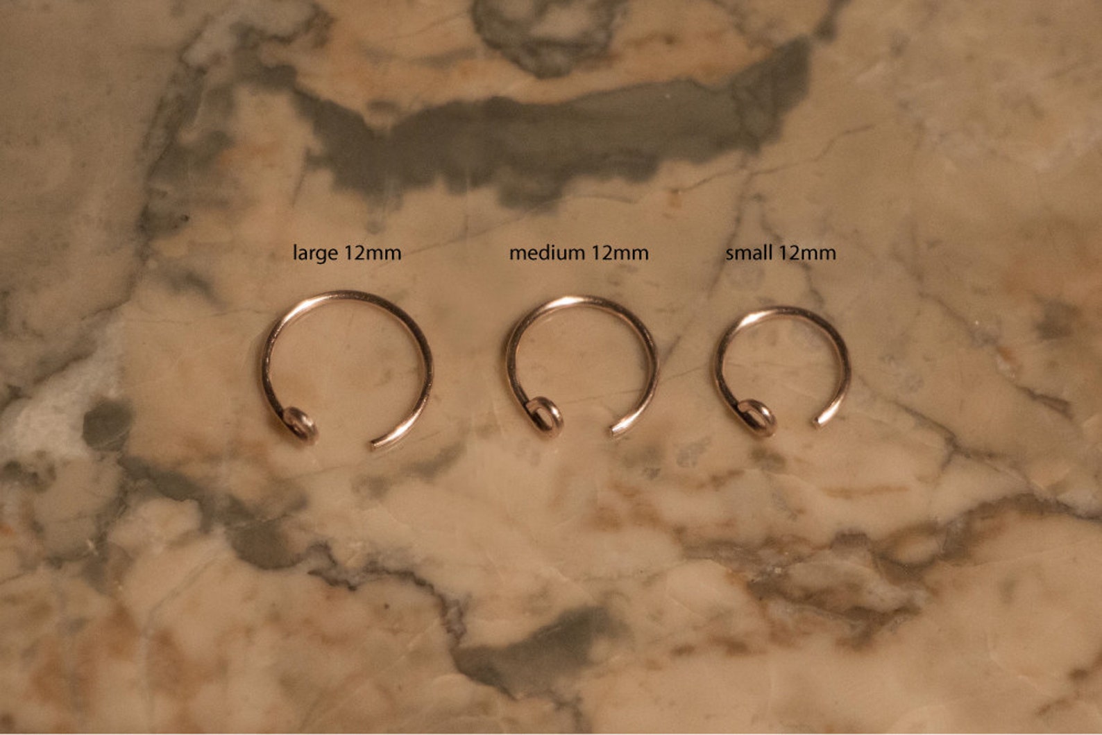 Faux Rose Gold Lip Cuff fake Lip Ring 20 Gauge NO PIERCING Etsy