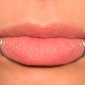 Fake Lip Ring, Sterling Silver, Snake Bites, NO PIERCING REQUIRED 20 gauge, Lip Cuffs, faux lip ring, spider bites, double, fake piercing