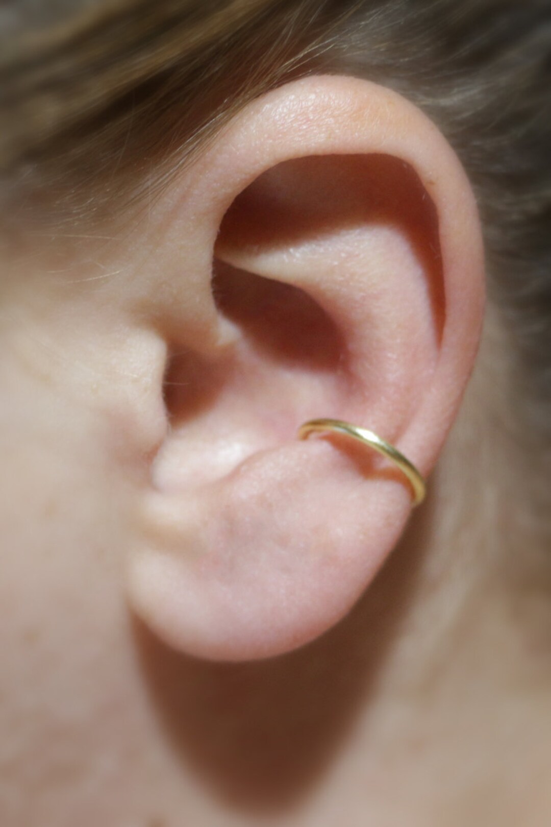 NEW Extra Thick Conch Hoop NO PIERCING gold 16 Gauge Ear Cuff Orbital Fake Earring Faux Cartilage Piercing Minimalism Coachella Etsy
