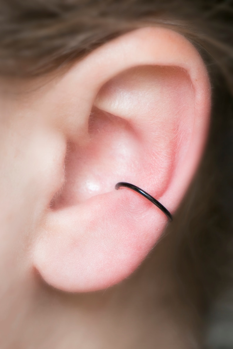 Fake Conch Hoop Ear Cuff NO PIERCING REQUIRED gold & Etsy
