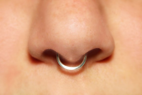 Ritueel Herkenning helaas Nep septum ring 18 gauge septum manchet alle kleuren geen - Etsy België