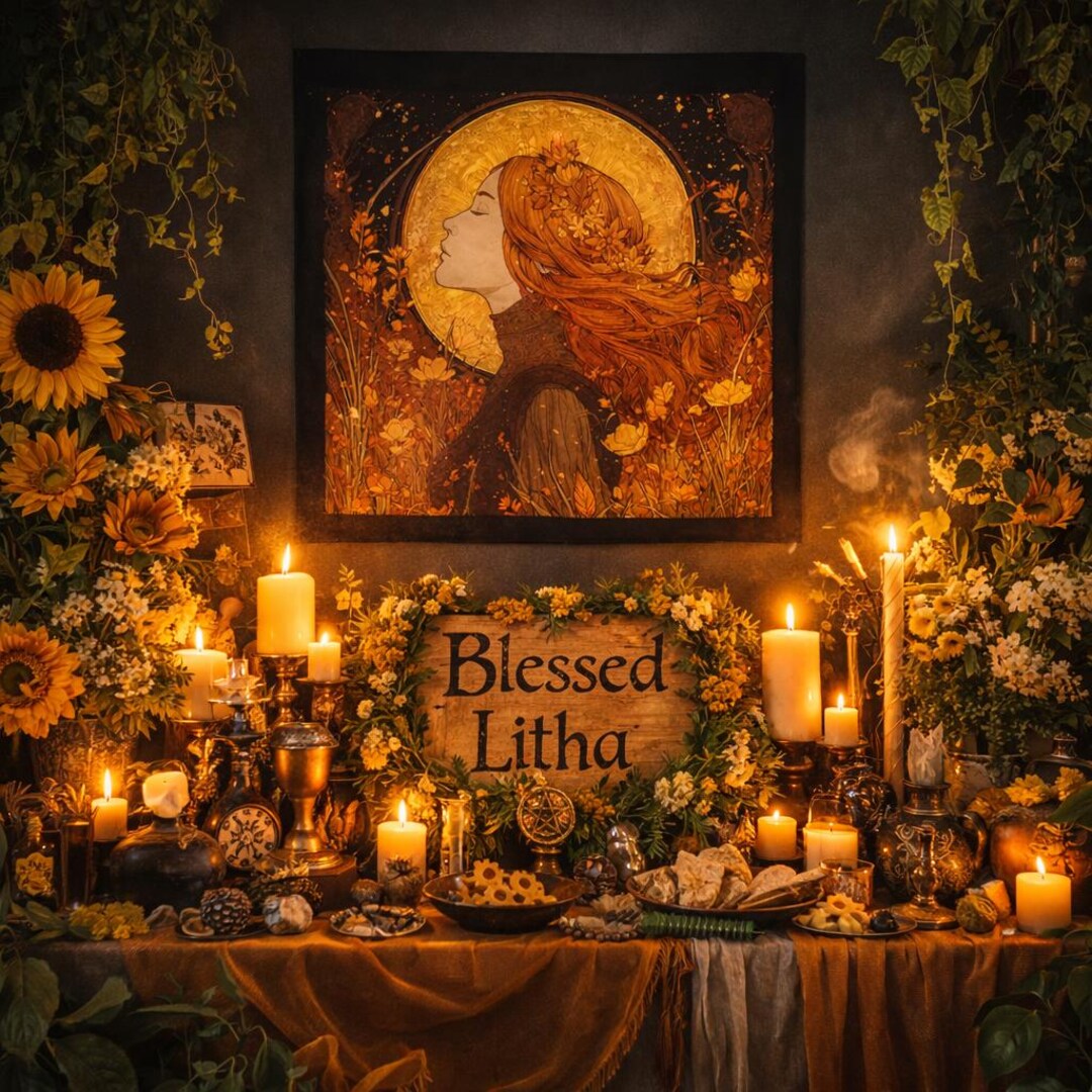 Litha Altar Cloth, Summer Solstice Decor, Sun Goddess Tapestry, Witchy ...