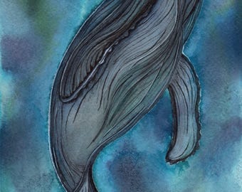 Couldn't Leave Whale Enough Alone Art Print