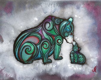 Aurora Ursa Art Print