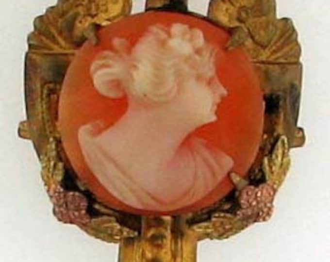 Vintage Late Victorian Early Edwardian Two Tone Gold Filled Pendant