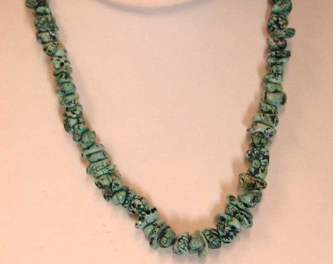 Turquoise Blue Gemstone Children's Southwestern Necklace