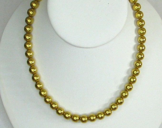 Victorian Gold Filled Bead Necklace