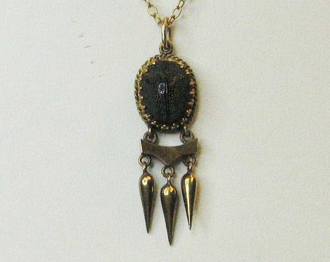 Vintage Victorian Genuine Scarub Pendant