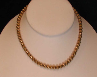 Girl's Vintage Victorian Gold Filled Bead Necklace