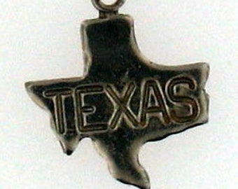 PAIR of Charms Cowboy Hat and State of Texas