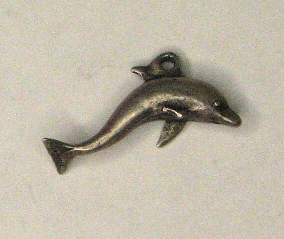 Sterling Silver Dolphin Charm Pendant - image 1