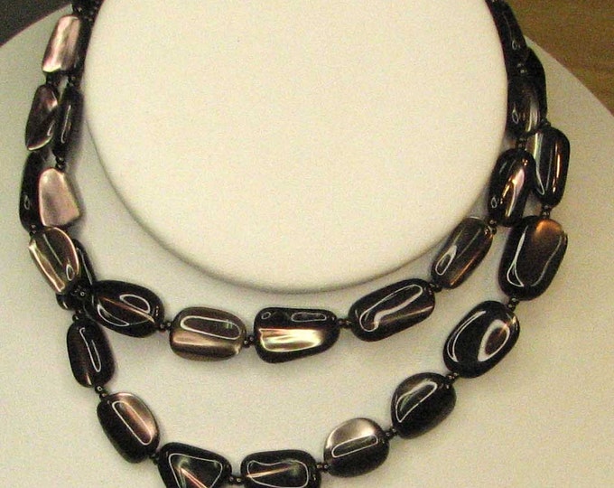 Bronze Colored Mother of Pearl Necklace