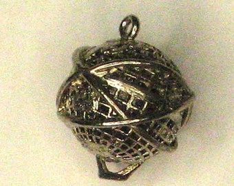 Sterling Silver Earth World Globe Charm