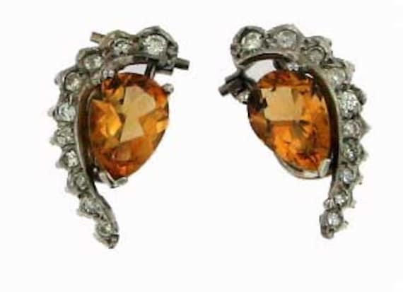 NOVEMBER CITRINE DIAMOND Earrings