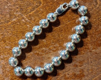 Sterling Silver Beaded Ball Bracelet