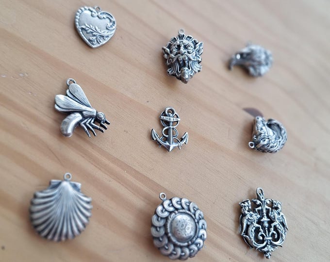 Vintage Sterling Silver Italian Charms