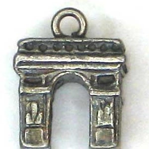 Arc Triomphe Sterling Silver Charm Etsy