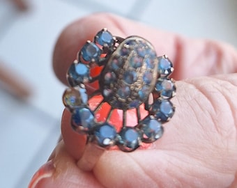 Very Vintage Victorian Sapphire Buckle Ring