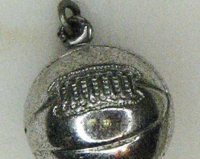 Large Sterling Silver Basketball Charm
