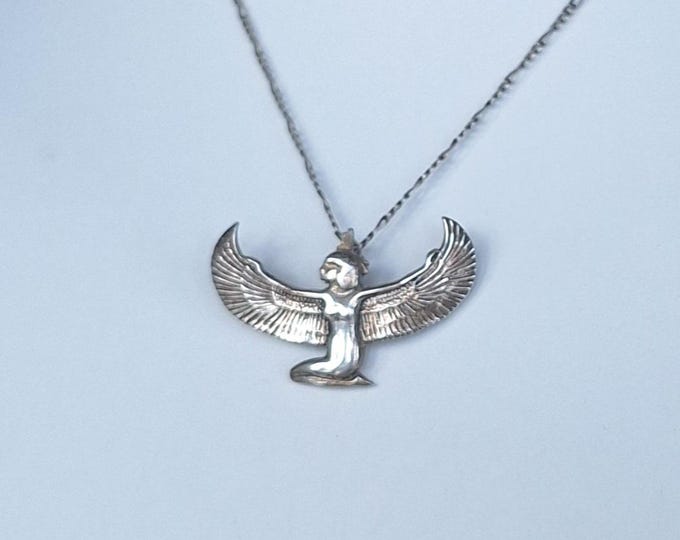 Sterling Silver Egyptian Goddess Isis pendant