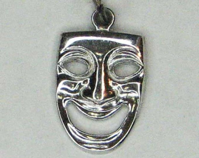 Sterling Silver Comedy Mask
