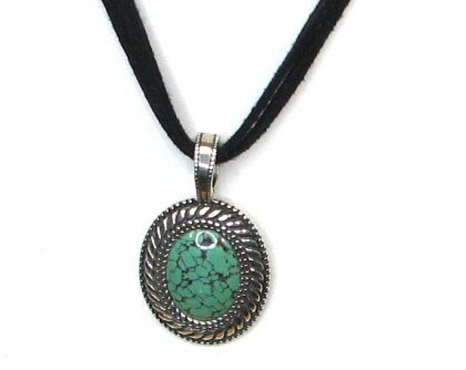Carolyn Pollack Sterling Silver Turquoise Pendant