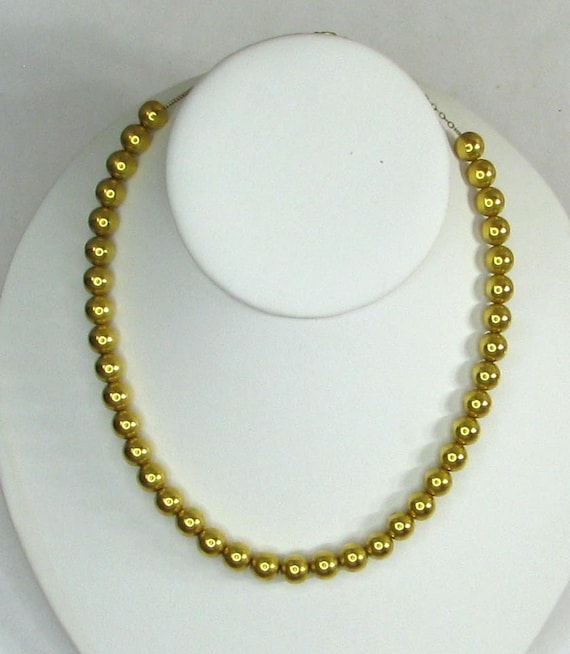 Victorian Gold Filled Bead Necklace