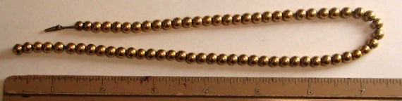 Girl's Vintage Victorian Gold Filled Bead Necklace - image 4