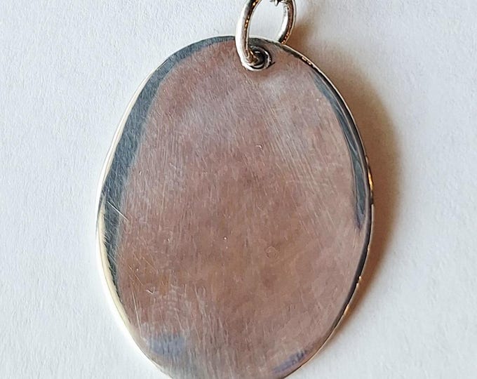 Leonore Doskow Sterling Silver Engravable Disk Pendant