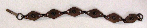 Vintage Retro Copper Link Bracelet - image 5