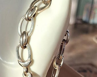 Classic Oval Link Sterling Silver Bracelet