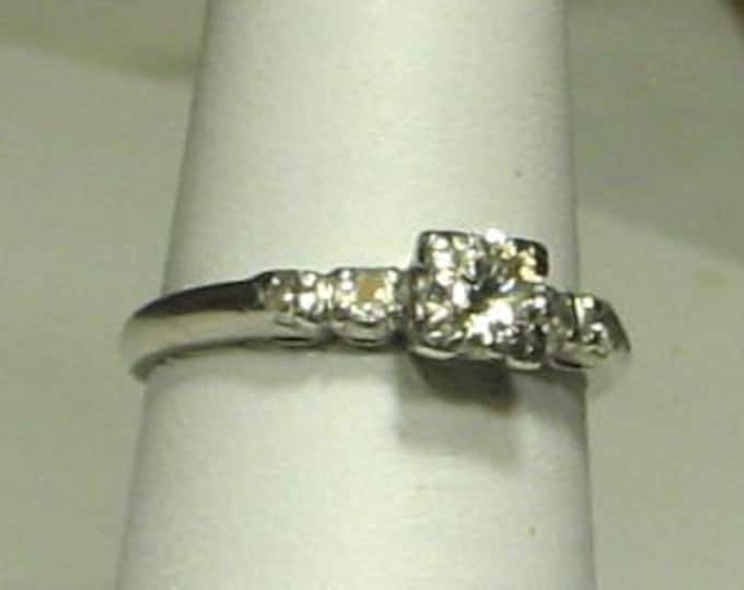 Vintage 40s Platinum Diamond Ring